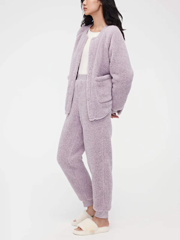 Sherpa Fleece Pajama Set