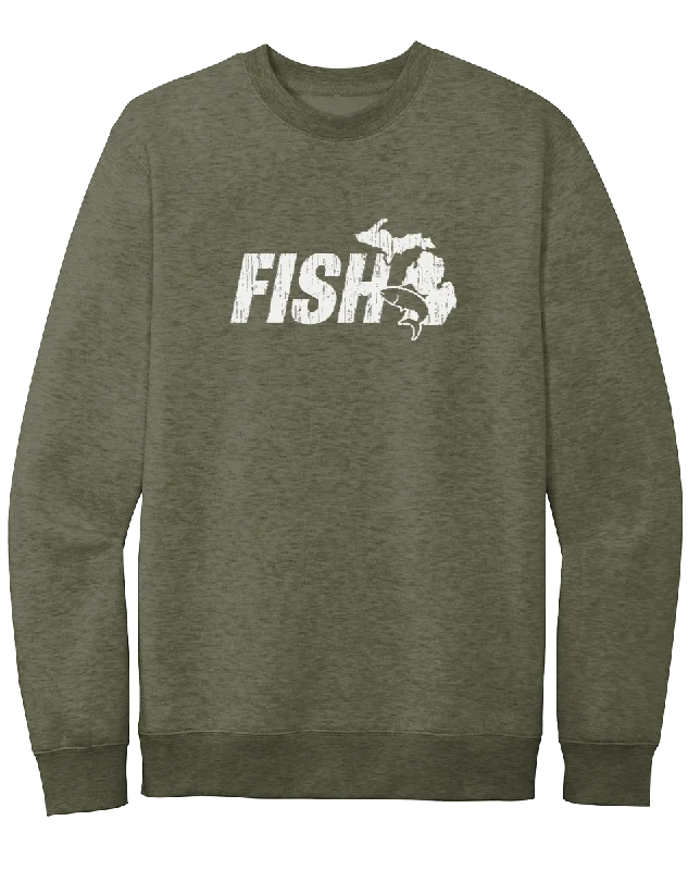 Fish Michigan Crewneck Sweatshirt