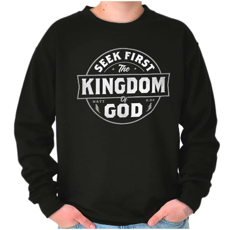 Seek First the Kingdom Crewneck Sweatshirt