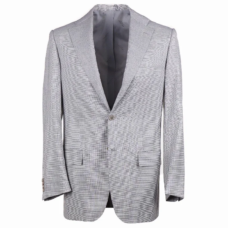 Kiton Micro Check Wool Sport Coat