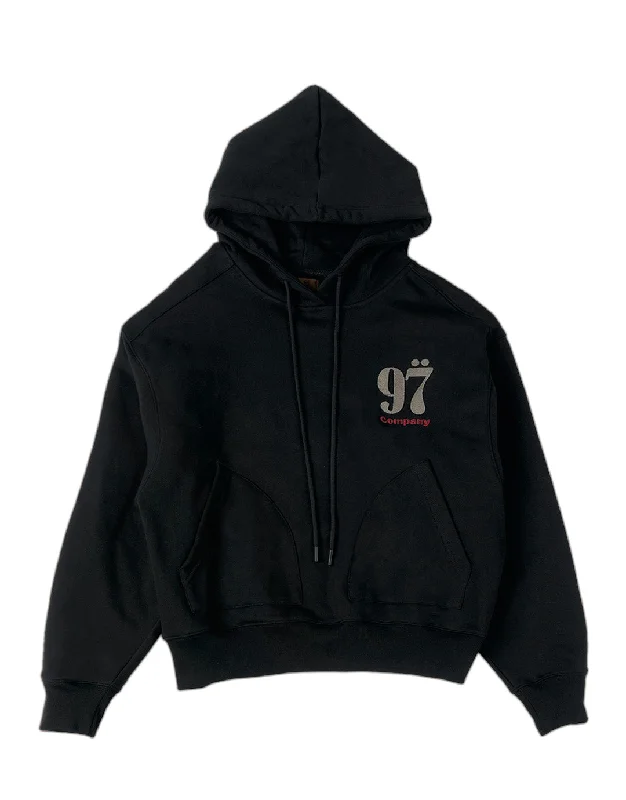 1997shell Stock Logo Hoodie(Black)