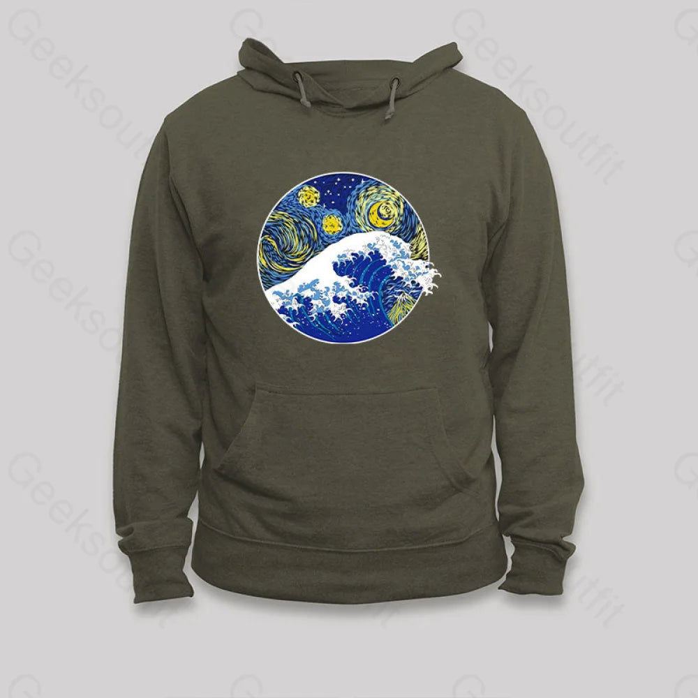 Great Starry Wave Off Kanagawa Hoodie