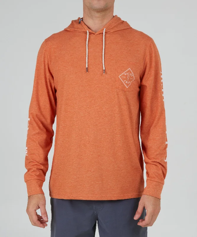 Tippet Pocket Hood Tech Tee - Rust