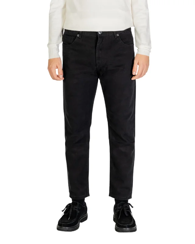 Gianni Lupo  Classic Straight Leg Jeans for Men  Black