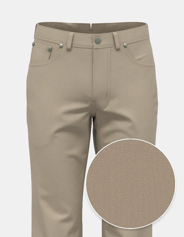 Tan Everyday Trouser | Five Pocket