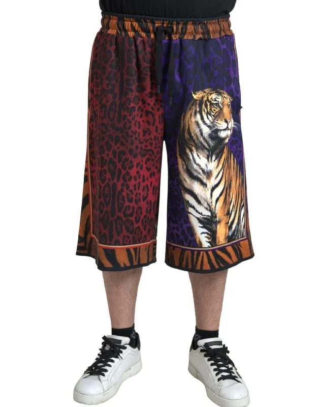 Dolce & Gabbana Chic  Bermuda Shorts with Exotic Men's Print