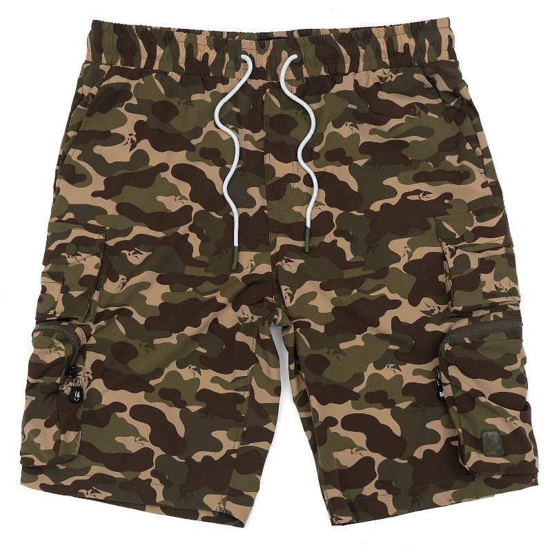 M633 Colton Nylon Spandex Cargo Shorts - Camo