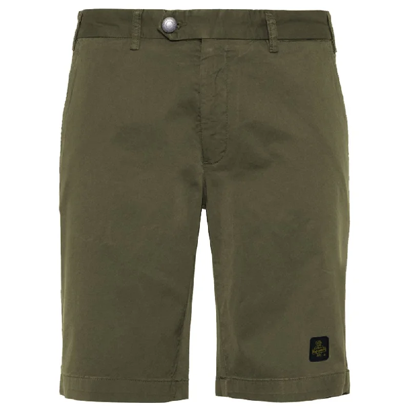 Refrigiwear Elegant  Bermuda Shorts with Logo Men's Patch